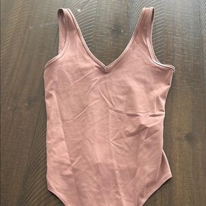 Abercrombie & Fitch Mauve V-Neck Bodysuit